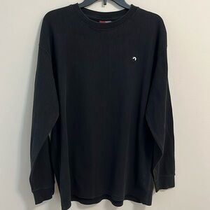 South Pole shirt size XL thermal waffle knit textured black grunge pullover